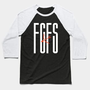 White FCFS Red Cupids Target Arrow Design Baseball T-Shirt